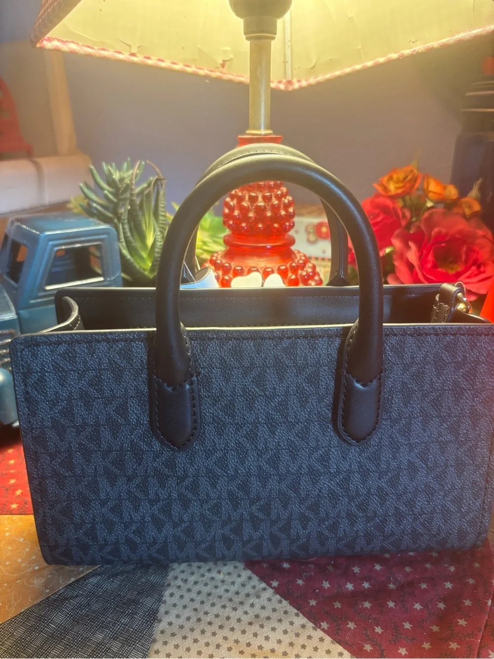 Michael Kors Black Scarlett XS EW TZ Crossbody w/Charm